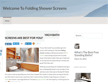 Tablet Screenshot of foldingshowerscreen.net